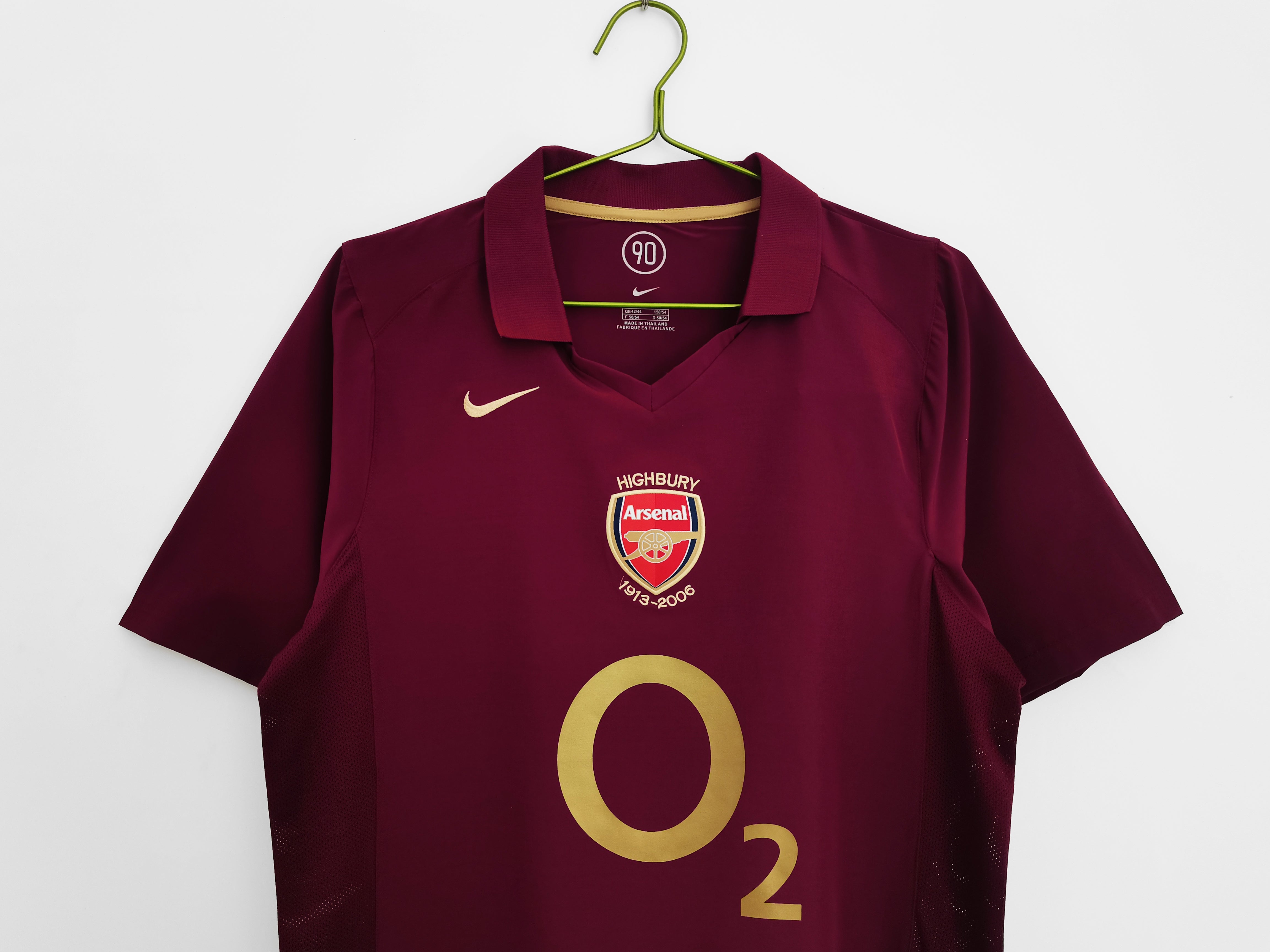 Arsenal 2005/06 Highbury Final Season Jersey